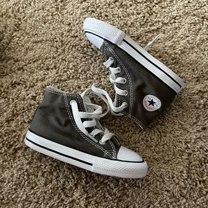 Converse high tops for toddlers (CHARCOAL)